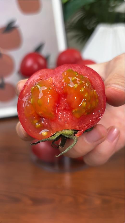 【玫瑰番茄】带有花香 水果番茄中的高端品种！！  自然成熟 果肉脆甜 酸甜多汁！ 商品图4