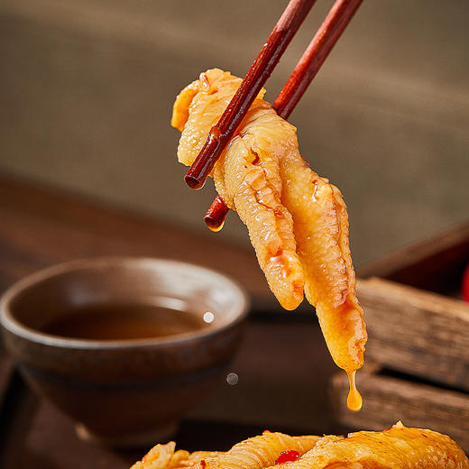 舌尖计划酸辣蒜香去骨鸡爪500g/罐休闲零食 商品图2