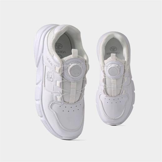 中小学生男女白色旋转纽扣密面运动童鞋【雅兰特】 商品图2