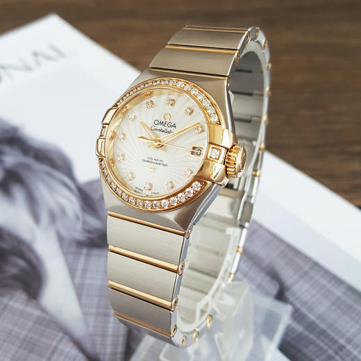 【95新】OMEGA 欧米茄星座系列123.25.27.20.55.002天文台认证同轴自动机械机芯27MM（女款）210825AK01 商品图1