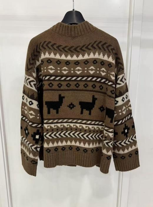 女款V领针织毛衣开衫 商品图1