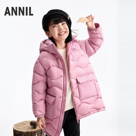 男女童长款羽绒服冬季新款安奈儿童装EM545631 商品图2