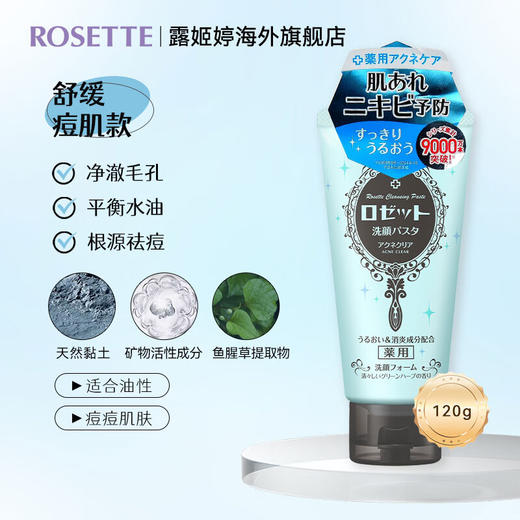 露姬婷（Rosette）日本进口海泥洗面奶 清洁毛孔 控油祛痘除螨去黑头男女通用洁面乳_MW 商品图2