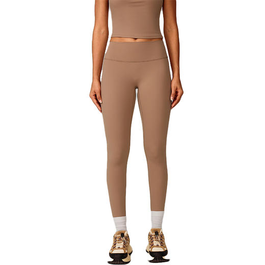 跃牌【轻匀系列】高腰提臀磨毛瑜伽裤女跑步速干健身裤显瘦紧身运动裤CK9109 商品图4