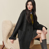 【严选】诗凡黎西装领宽松廓形大衣2025秋冬新款绵羊毛显瘦通勤双面呢外套7G9370211 商品缩略图2