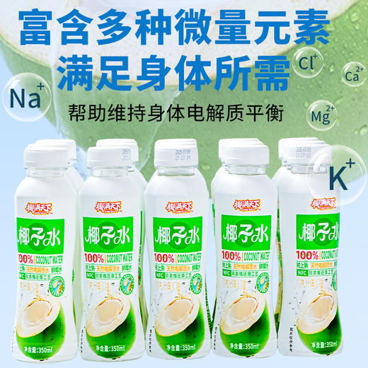 【分销】椰满天下NFC椰子水350ml*15瓶 青椰+老椰+香椰不同比例勾调而成 口感甘甜 商品图2