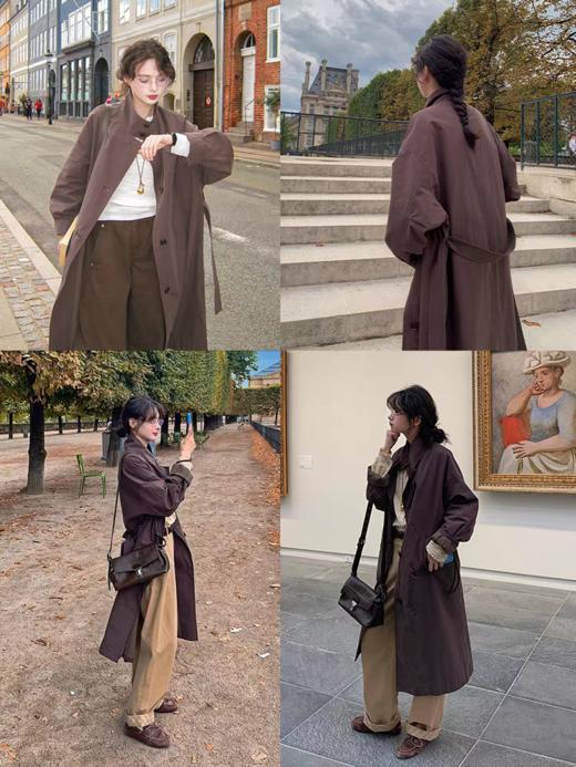 浮生八记/25C124/“漫步哥本哈根”慵懒松弛立裁风衣 商品图4