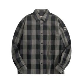 男款联名款格纹长袖衬衫018