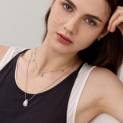 ARSIS｜流光系列 流光水滴多吊坠项链 商品图2