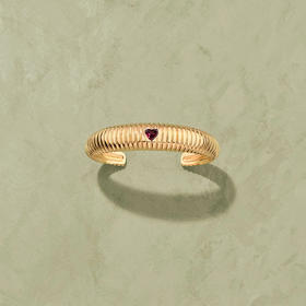 订购4周到｜Tityaravy-Prema-金色 条纹 石榴石 手镯［法国设计师］