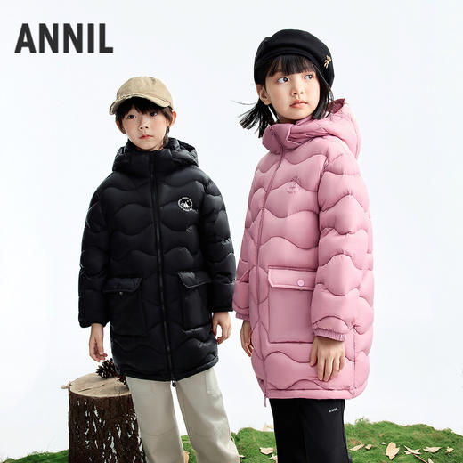 男女童长款羽绒服冬季新款安奈儿童装EM545631 商品图1