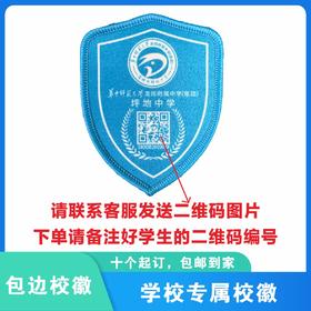定制深圳市华中师范大学龙岗附属中学（集团）坪地中学校徽包邮51