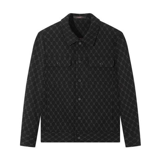 【满身提花工装茄克】柒牌翻领夹克2025秋季弹力柔软都市时尚外套129K70730 商品图4