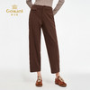 乔万尼2025秋新品复古摩卡棕袋盖设计显瘦直筒裤ED3F266 商品缩略图1