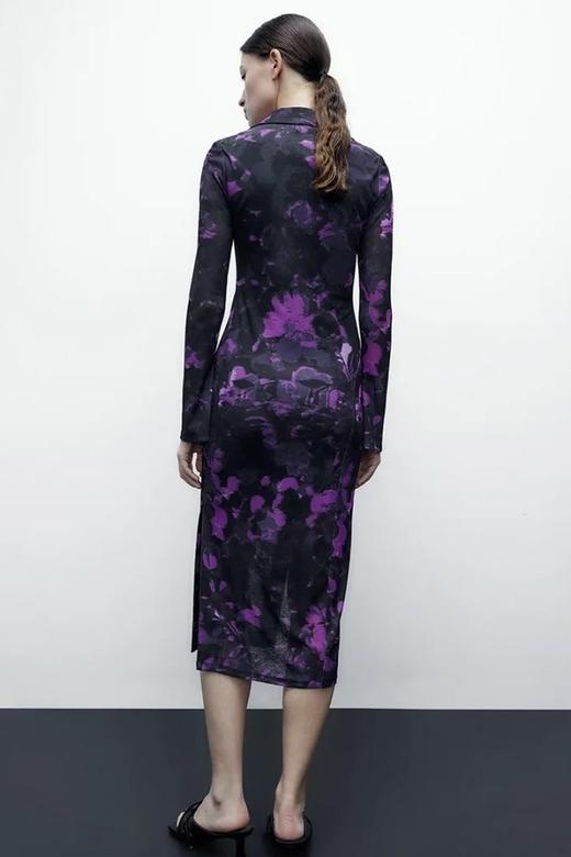 URBAN REVIVO 新中式印花旗袍连衣裙 19000 商品图3