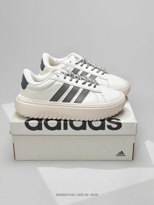 阿迪达斯ADIDAS厚底小白鞋情侣板鞋 商品图2