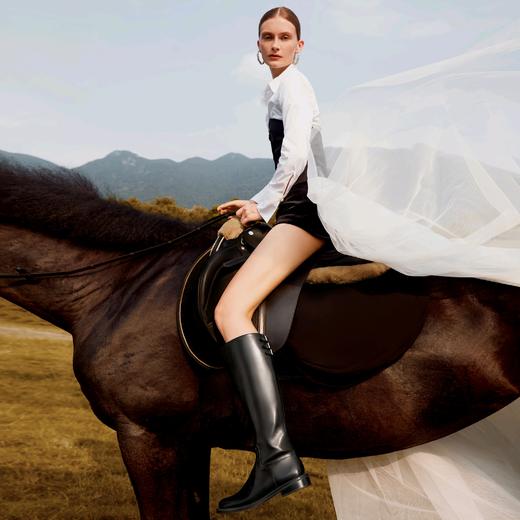 【云粉节】【思加图】BF楼杨幂同款思加图新款骑士三重奏英伦风骑士靴长靴EAJ40吊牌价3590，活动价2598 商品图5