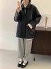 冰点价！仅限11.11！退货勿拍深圳南油高货！！大牌同款2897 50%pu➕50%黏胶慵懒风复古翻领单排扣秋季皮衣外套-喜出 商品缩略图10