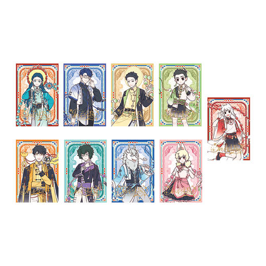 《非人哉官方店》风华绮匣系列明信片套装星幻膜烫哑金收藏卡牌礼物 商品图4