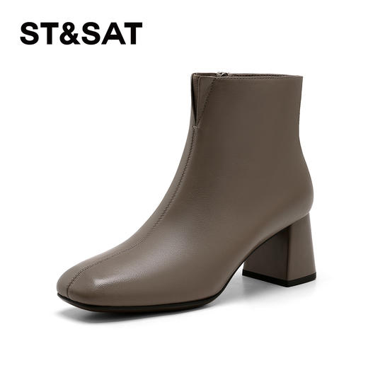 【绒里可选】星期六法式短筒优雅粗跟切尔西SSD4116CCJ/SSD4118CY3 商品图8