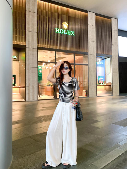 <曾小咸推荐> 现货秒杀！微信超特价！3色褶皱正肩短袖T 日常89.99 立减40 秒杀49.99！ 商品图9