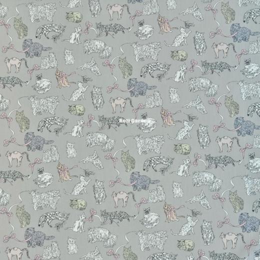 LT297C 喵星日常灰色 Liberty塔纳棉 胶囊系列 邮费到付 269元/米 商品图2