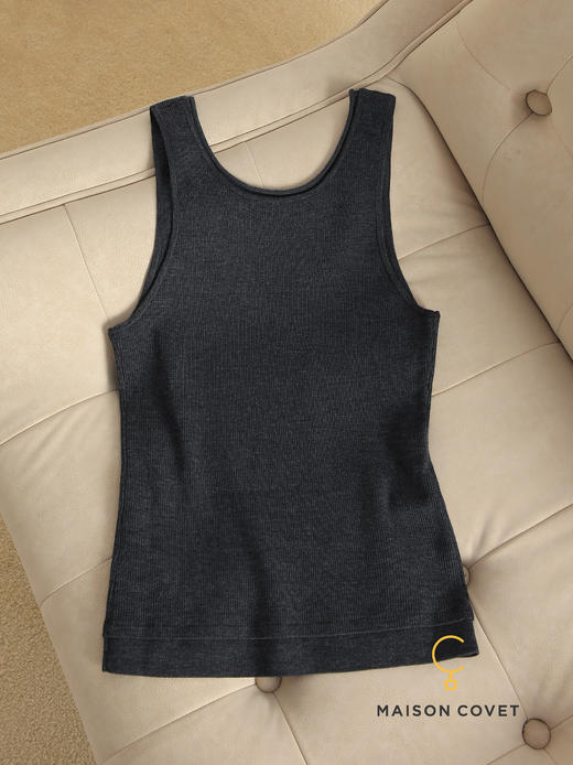 MAISON COVET U领宽边羊毛打底上衣 商品图4