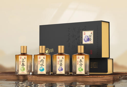 【中秋限定】鸡公山浓香型白酒24节气酒高端礼盒125ml*4瓶/提 商品图4