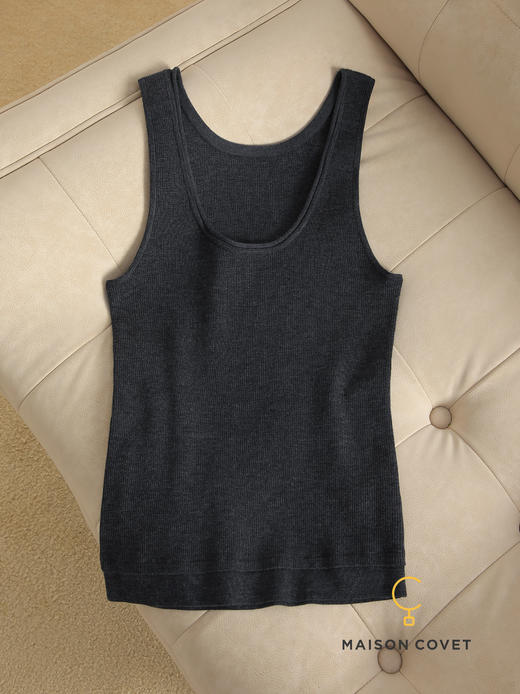 MAISON COVET U领宽边羊毛打底上衣 商品图3