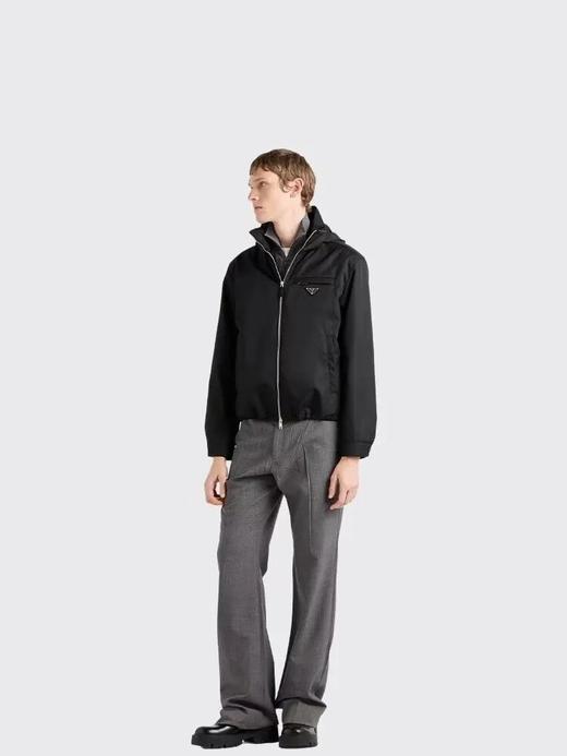 Prad男士可卸式束绳兜帽再生尼龙外套夹克 商品图0