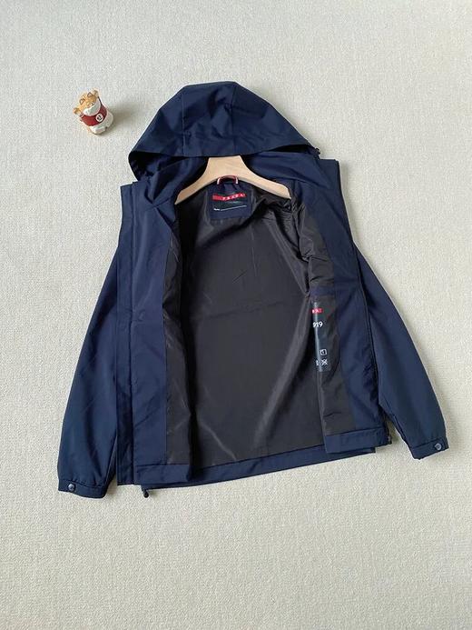 Prad男士可卸式束绳兜帽再生尼龙外套夹克 商品图5