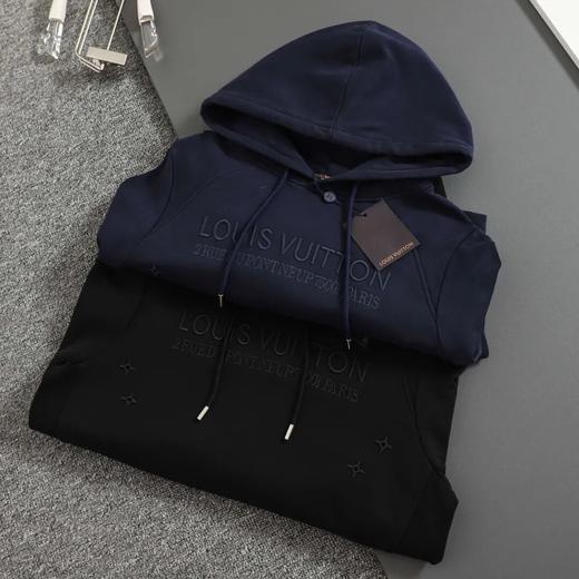 1V驴家2025ss秋冬新款 刺绣连帽螺纹拼接卫衣外套 商品图0