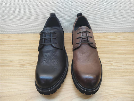 豪行秋冬新款13343109真皮牛皮商务休闲男鞋单鞋皮 商品图1