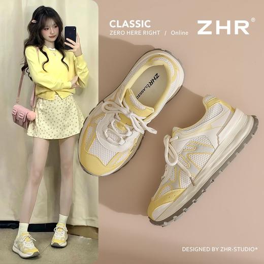 ZHR则则内增高复古阿甘鞋2025春秋新款时尚百搭轻便运动休闲鞋女 商品图1