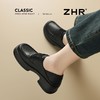 ZHR则则真皮厚底增高英伦单鞋2025秋季新款百搭舒适气质通勤皮鞋 商品缩略图3