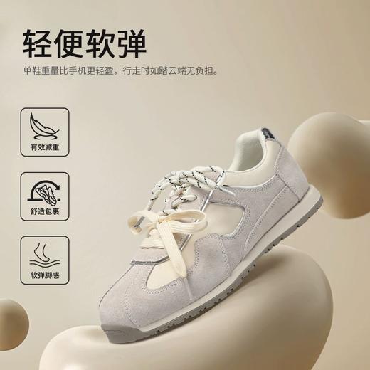 ZHR【头层猪皮】芭蕾风德训鞋女超软平底阿甘鞋复古百搭轻便女鞋 商品图9