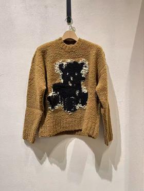 女款小熊提花针织毛衣001