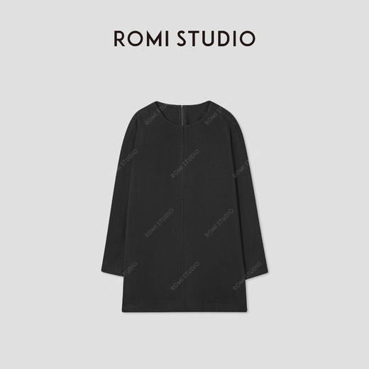 ROMI STUDIO“中式古韵”绵羊毛混纺软糯婉约淡雅连衣裙 RWCWL85210 商品图0
