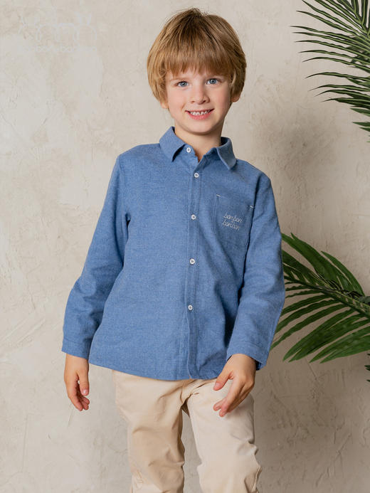 温暖磨毛感男童衬衫 商品图2