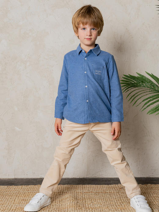 温暖磨毛感男童衬衫 商品图3