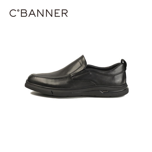 千百度秋季简约有型 穿脱便捷商务休闲男鞋A25409122 商品图1