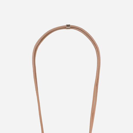 订购6周到｜La Coque Française-Nathan-驼色 双绳 皮革 可调节 长款 手机链［法国设计师］ 商品图1