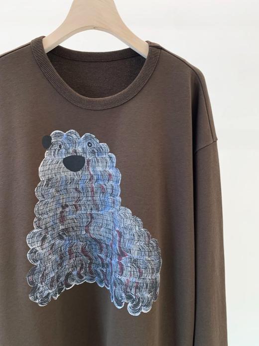 【高品质私服】【JN狗狗图案套头深褐色卫衣】自带高级哑光质感 显瘦慵懒G1565-CC【无标出货 介意慎拍】 商品图9