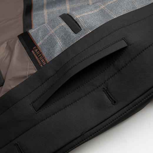 圣得西男士可拆卸内胆夹棉中长夹克2025秋季新款扛皱易打理外套 商品图13