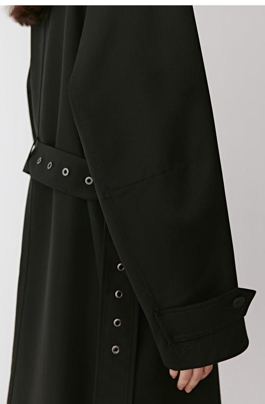 【高品质私服】【IC精纺羊毛平纹长风衣】轻薄舒适，悬垂性好，提升整体造型的精致度G1551-CC【无标出货 介意慎拍】 商品图6