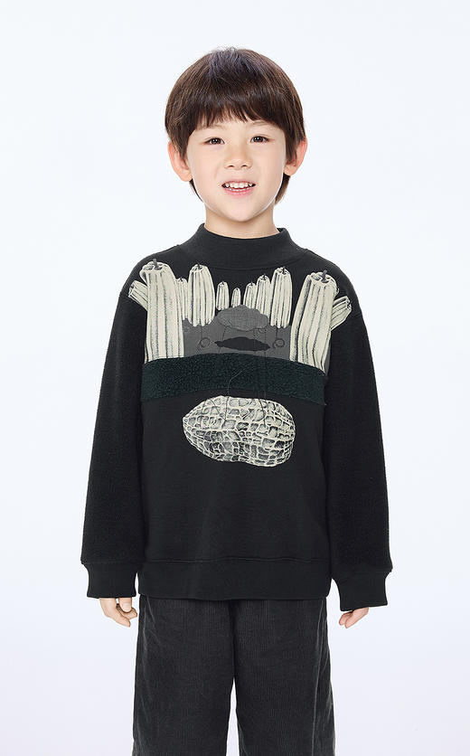 jnby   25年冬款  套头卫衣   1P0411040 商品图3