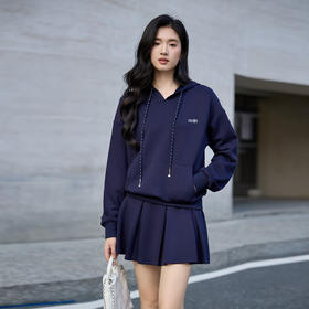 奢姿大码女装2025秋季减龄min绣花连帽两件套胖妹妹时尚休闲套装9953990640