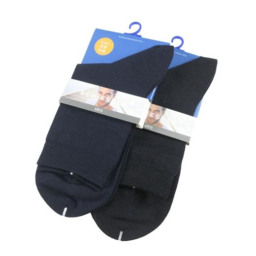 【抗菌除臭中筒袜】德国舒雅 男士夏款抗菌除臭弹力商务中筒袜35-20008K薄 商品图1