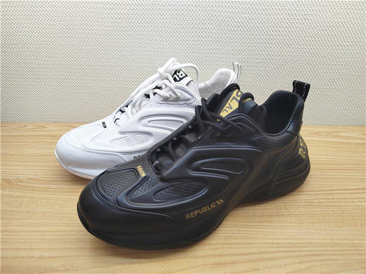 2024豪行春季新款14102162牛皮真皮运动休闲男鞋皮单鞋 商品图0