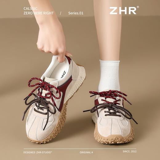 ZHR则则6CM厚底内增高老爹鞋女春秋款阿甘鞋女百搭休闲运动鞋女鞋 商品图6